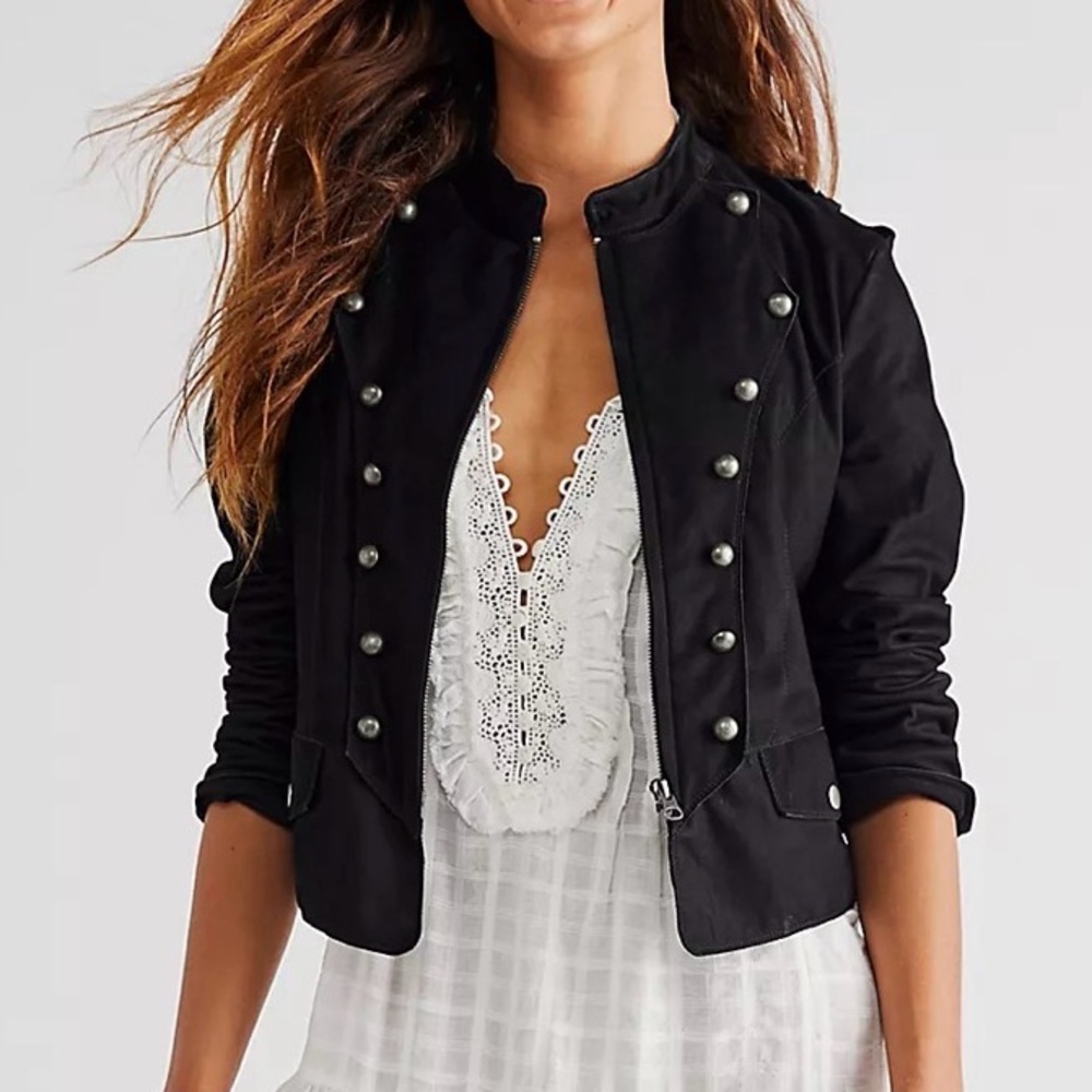 JAKETT Natalie Military Leather Jacket